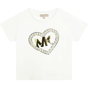 Michael Kors T-Shirt - Hvid M. Guld - Michael Kors - 10 År (140) - T-Shirt