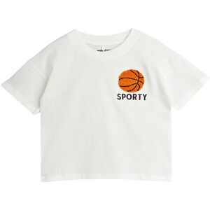 Mini Rodini T-Shirt - Basketball - Hvid - Mini Rodini - 80/86 - T-Shirt