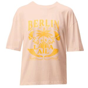 Lala Berlin T-Shirt - Celia - Lala Palm Pink - Lala Berlin - M - Medium - T-Shirt