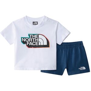 The North Face Shortssæt - T-Shirt/shorts - Hvid/shady Blue - The North Face - 3-6 Mdr - T-Shirt