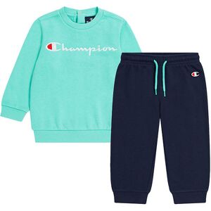 Champion Sweatsæt - Sweatshirt/sweatpants - Turkis/sort - Champion - 68 - Sweatshirt