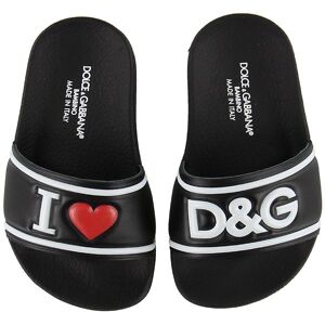 Dolce & Gabbana Badesandaler - Sort M. Print - Dolce & Gabbana - 38 - Badesandal