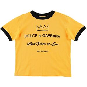 Dolce & Gabbana T-Shirt - Mørk Gul M. Print - Dolce & Gabbana - 5 År (110) - T-Shirt