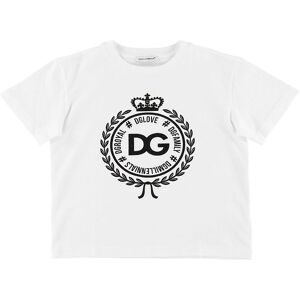 Dolce & Gabbana T-Shirt - Hvid M. Print - Dolce & Gabbana - 10 År (140) - T-Shirt