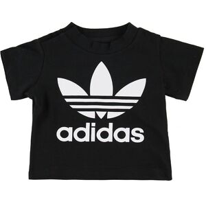 Adidas Originals T-Shirt - Trefoil - Sort M. Logo - Adidas Originals - 1 År (80) - T-Shirt