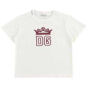 Dolce & Gabbana T-Shirt - Hawaii - Hvid M. Rød - Dolce & Gabbana - 5 År (110) - T-Shirt