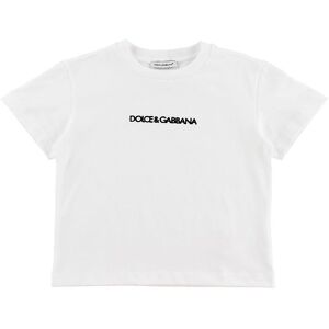 Dolce & Gabbana T-Shirt - Dna - Hvid M. Logo - Dolce & Gabbana - 4 År (104) - T-Shirt