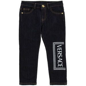 Versace Jeans - Mørkeblå M. Logo - Versace - 8 År (128) - Jeans