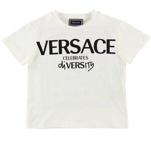 Versace T-Shirt - Hvid M. Print - Versace - 10 År (140) - T-Shirt