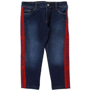 Dolce & Gabbana Jeans - Blå Denim M. Rød - Dolce & Gabbana - 5 År (110) - Jeans