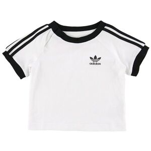 Adidas Originals T-Shirt - 3 Stripes - Hvid M. Logo - Adidas Originals - 1 År (80) - T-Shirt
