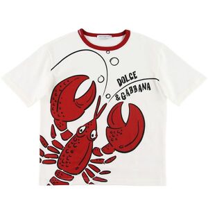 Dolce & Gabbana T-Shirt - Summer Smile - Hvid M. Hummer - Dolce & Gabbana - 10 År (140) - T-Shirt