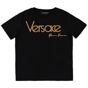 Versace T-Shirt - Sort M. Logo - Versace - 5 År (110) - T-Shirt