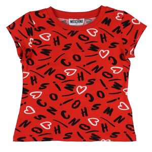 Moschino T-Shirt - Rød M. Print - Moschino - 4 År (104) - T-Shirt