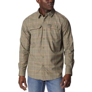 Columbia Sportswear Columbia Silver Ridge 2.0 Plaid L/S Shirt Mens, Stone Green