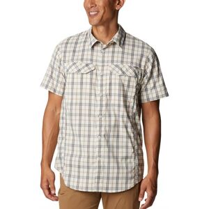 Columbia Sportswear Columbia Silver Ridge Lite Plaid S/S Mens, Chalk Str. 10