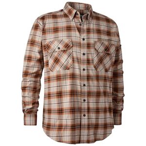 Deerhunter Mens Louis Shirt, Orange Check 2XL/3XL/4XL