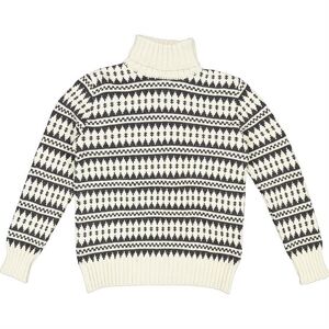 Fuza Wool Mens Gorm Sweater High Neck, Coal 100 gram