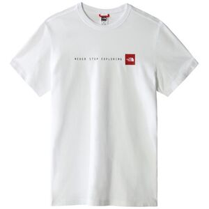 The North Face Mens S/S Never Stop Exploring Tee, White L/XL