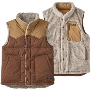 Patagonia Mens Reversible Bivy Down Vest, Moose Brown XL