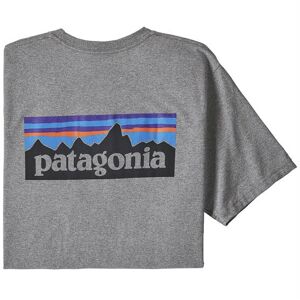 Patagonia Mens P-6 Logo Responsibili-Tee, Gravel Heather