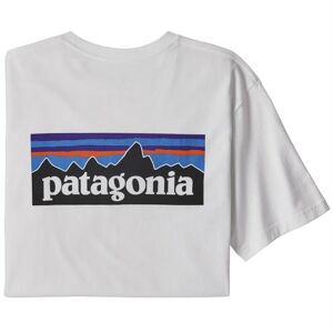 Patagonia Mens P-6 Logo Responsibili-Tee, White XL