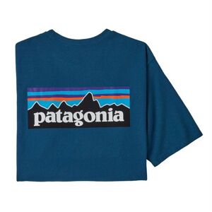 Patagonia Mens P-6 Logo Responsibili-Tee, Wavy Blue