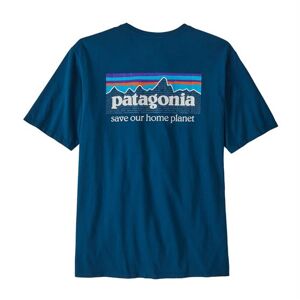 Patagonia Mens P-6 Mission Organic T-Shirt, Lagom Blue