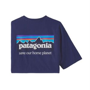 Patagonia Mens P-6 Mission Organic T-Shirt, Sound Blue