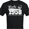Highstreet Sort T-shirt med design - Fremstillet i 1958 - Alle originale dele M