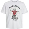 Jack & Jones T-Shirt - Jjskull - White - Jack & Jones - 10 År (140) - T-Shirt