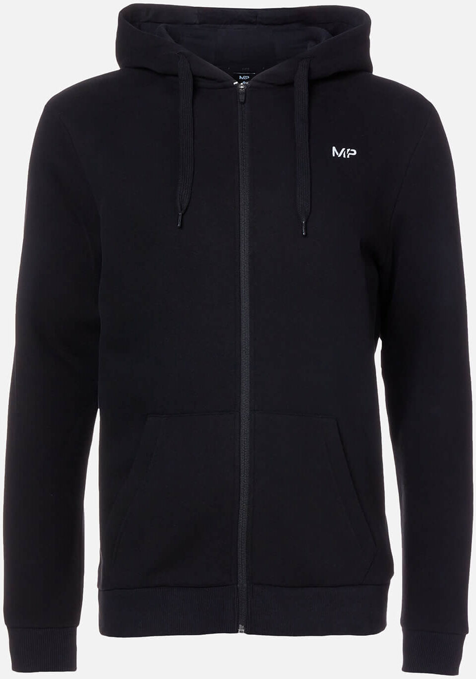 MP Essentials Hoodie med lynlås - Til mænd - Sort - XXXL