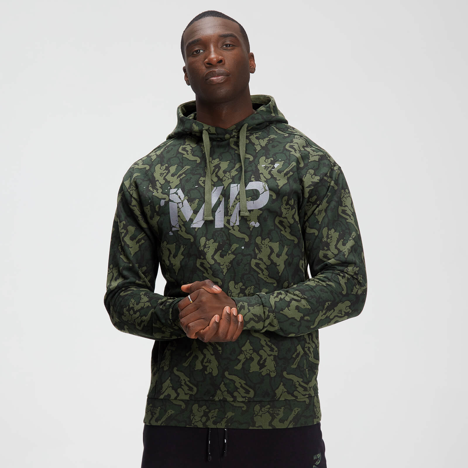 Myprotein MP Adapt Camo Hoodie til mænd - Green Camo - XS