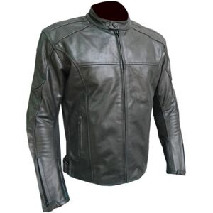 STINA Chaqueta Piel Cuero Bstar  Mbj2049 Negro Envejecido