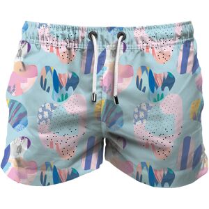 FRANKS BOARDSHORT MID CORAL BLUE M