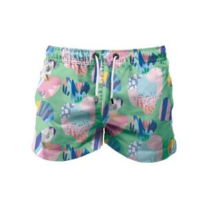 FRANKS BOARDSHORT MID CORAL GREEN M