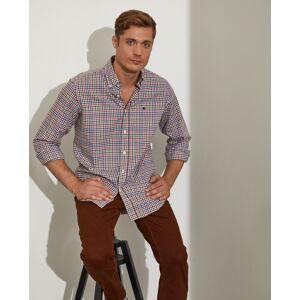 Lion of Porches Camisa regular fit Marrón Medio