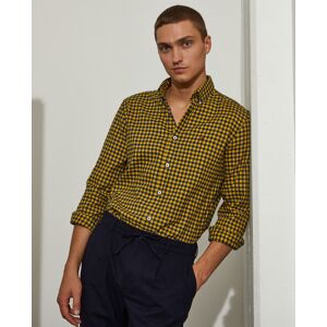 Lion of Porches Camisa slim fit Amarillo Paja