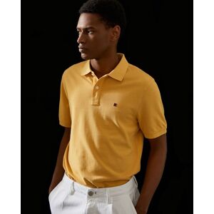 Lion of Porches Polo básico regular fit Amarillo Medio