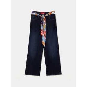 Lion of Porches Pantalón vaquero culotte Azul Índigo