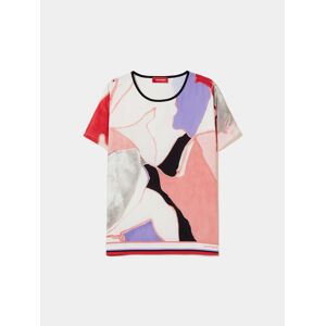 Lion of Porches Blusa con estampado abstracto Albaricoque