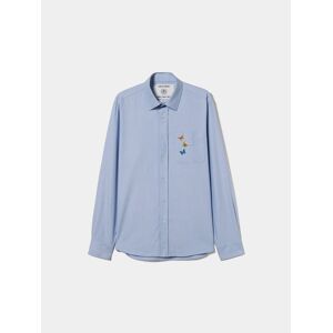 Lion of Porches Camisa Oxford Lion x Killa Azul Claro