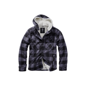 Brandit Chaqueta con Capucha  Lumber Negro-Gris