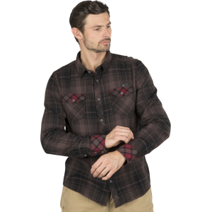 Brandit Camisa  Checkshirt Duncan Marrón-Negro