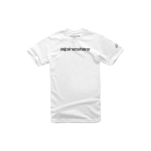 Alpinestars Camiseta  Linear Wordlmark Blanca-Negra