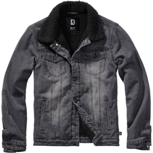 Brandit Chaqueta Denim  Sherpa Negra