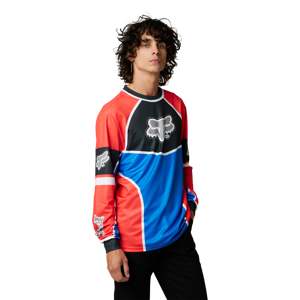 FOX Camiseta  Bayl Jersey Manga Larga Rojo Fluorescente