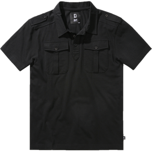 Brandit Polo  Jon Manga Corta Negro