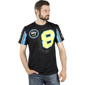 VR46 Camiseta  Sky 2018 Negra