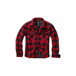 Brandit Chaqueta  Lumber Rojo-Negro